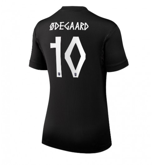 Norsko Martin Odegaard #10 Venkovní Dres pro Dámské MS 2026 Krátký Rukáv Norsko Martin Odegaard #10 Venkovní Dres pro Dámské MS 2026 Krátký Rukáv